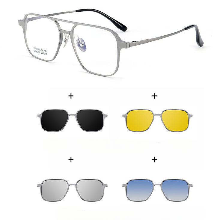 5-in-1 Magnetic Clip-On Eyewear: Effortless Switching with Polarized Lenses