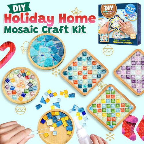 DIY Holiday Home Mosaic Craft Kit