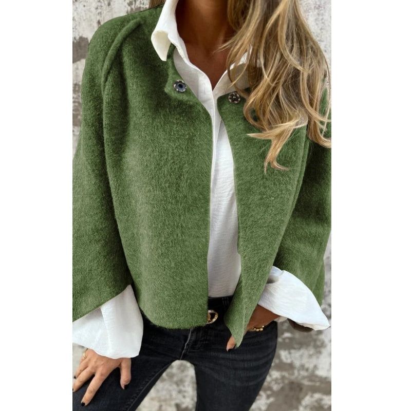 Women's Fashion Solid Color Short Coat