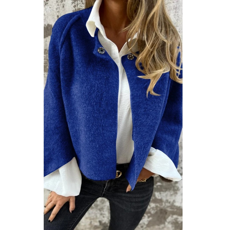 Women's Fashion Solid Color Short Coat